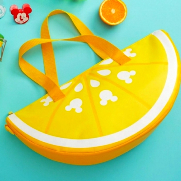 Disney Handbags - 🆕️🍋 Disney Store Mickey Mouse Lemon Slice Wedge Insulated Cooler🍋